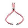 Twisted Nylon Cord Silder Bracelets DIY-B066-03P-25-3