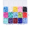 15 Colors Handmade Polymer Clay Beads CLAY-JP0001-02-8mm-2
