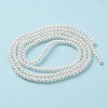 Baking Paint Pearlized Glass Pearl Round Bead Strands HY-Q003-4mm-01-3