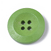 4-Hole Spray Painted Wooden Buttons X-BUTT-T006-014-2