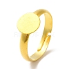 Mixed Adjustable Brass Pad Ring Findings X-EC541-M-RS-4