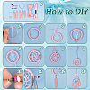 DIY Woven Net/Web with Feather Making Kits DIY-GA0008-81-3