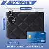 2Pcs 2 Colors Rhombus Pattern PU Leather Zip Pouches ABAG-CP0001-05-2