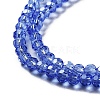 Electroplate Transparent Glass Beads Strands EGLA-A035-T3mm-A14-3