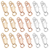   18Pcs 3 Colors Brass Lobster Claw Clasps KK-PH0002-99-1