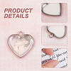 Unicraftale DIY Blank Heart Pendant Making Kit DIY-UN0005-12-5