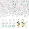 Transparent & Opaque Acrylic Bead OACR-TAC0002-08E-1
