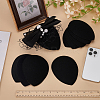 10Pcs EVA Cloth Teardrop Fascinator Hat Base for Millinery AJEW-FG0004-53A-5