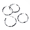 Cellulose Acetate(Resin) Half Hoop Earrings KY-S163-379B-01-2