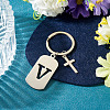 1Pc Stainless Steel Keychains KEYC-TADJ0001-08V-3