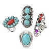 4Pcs Adjustable Alloy Finger Rings Sets RJEW-L131-02AS-3