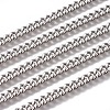 Non-Tarnish 3.28 Feet Handmade 304 Stainless Steel Curb Chains X-STAS-F229-06C-P-1