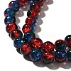 Crackle Glass Beads Strands CCG-C002-8mm-10-3