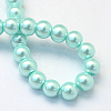 Baking Paint Pearlized Glass Pearl Round Bead Strands X-HY-Q003-6mm-45-4
