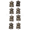 Electroplated Natural Pyrite Beads Strands G-Q187-02B-1