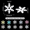 AHADEMAKER 10 Bags 10 Colors Snowflake Plastic Paillette/Sequins Beads MRMJ-GA0001-16-2