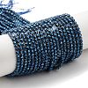 Electroplate Transparent Glass Beads Strands X1-GLAA-H021-01B-FR05-1