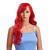27.5 inch(70cm) Long Curly Wavy Red Cosplay Wigs OHAR-I015-20-1