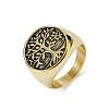 Retro Stainless Steel Tree of Life Finger Ring FIND-PW0020-06B-AG-1