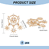Brass Micro Pave Clear Cubic Zirconia Pendants KK-BC0010-45-2