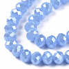 Electroplate Glass Beads Strands EGLA-A034-J10mm-A02-2