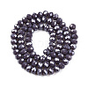 Electroplate Glass Beads Strands EGLA-A044-P6mm-A11-3
