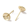 Brass Studs Earrings Finding KK-K383-01E-G-2