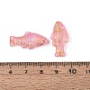 Baking Paint Transparent Glass Beads DGLA-N018-22F-2