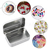 4Pcs Iron Jewelry Storage Boxes with Hinged Lid CON-SP0001-20D-4