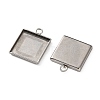 304 Stainless Steel Pendant Cabochon Settings STAS-Z201-02P-04-2
