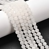Natural White Jade Round Beads Strands G-G735-08F-6mm-1