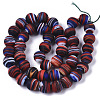 Handmade Frosted Lampwork Beads Strands LAMP-T007-07A-6