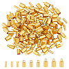150Pcs 3 Style Brass Cord Ends KK-UN0003-75-1