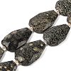 Natural Snowflake Obsidian Beads Strands G-P548-B20-01-1