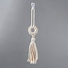Cotton Cord Macrame Woven Wall Hanging HJEW-C010-01-2