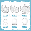 42Pcs 3 Styles Alloy Pendant Cabochon Settings FIND-WR0012-16-2