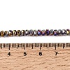 Electroplate Glass Beads Strands GLAA-Q105-03P-4