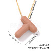 Alloy Initial Pendant Necklaces RS8745-20-1