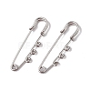 Tarnish Resistant 304 Stainless Steel Safety Pins Brooch Findings X-STAS-I673-06P-1