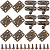 4Pcs Zinc Alloy Wooden Box Lock Catch Clasps DIY-CL0001-35-1