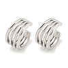 Brass Cuff Earrings EJEW-C104-143P-1