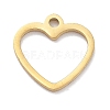 304 Stainless Steel Charms STAS-R003-01G-02-1