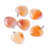 Natural Red Agate Pendants G-G956-B51-FF-1
