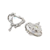 Rack Plating Alloy Glass Pendants FIND-Z054-03P-2