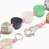 Natural/Synthetic Gemstone Beaded Necklaces NJEW-S403-22-2