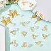24Pcs 4 Styles 316 Surgical Stainless Steel Clip-on Earring Converters Findings STAS-SC0010-35G-3