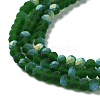 Transparent Glass Beads Strands EGLA-A034-T4mm-MB24-4