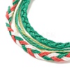 3Pcs 3 Style Waxed Polyester Braided Bracelets Sets BJEW-JB08115-04-5