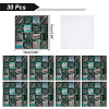 Square PVC 3D Self Adhesive Mosaic Pattern Stickers DIY-WH0260-84D-6