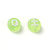Transparent Lawn Green Acrylic Beads TACR-YW0001-08H-4